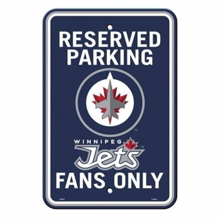 STAGES FOR ALL AGES Fremont Die  Winnipeg Jets Plastic Parking Sign ST3347307